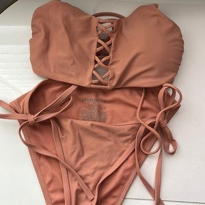 Express Swim Dusty Rose bikini set